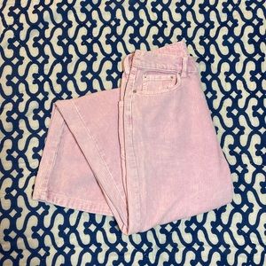 Zara Light Pink Corduroy Jeans Size 24